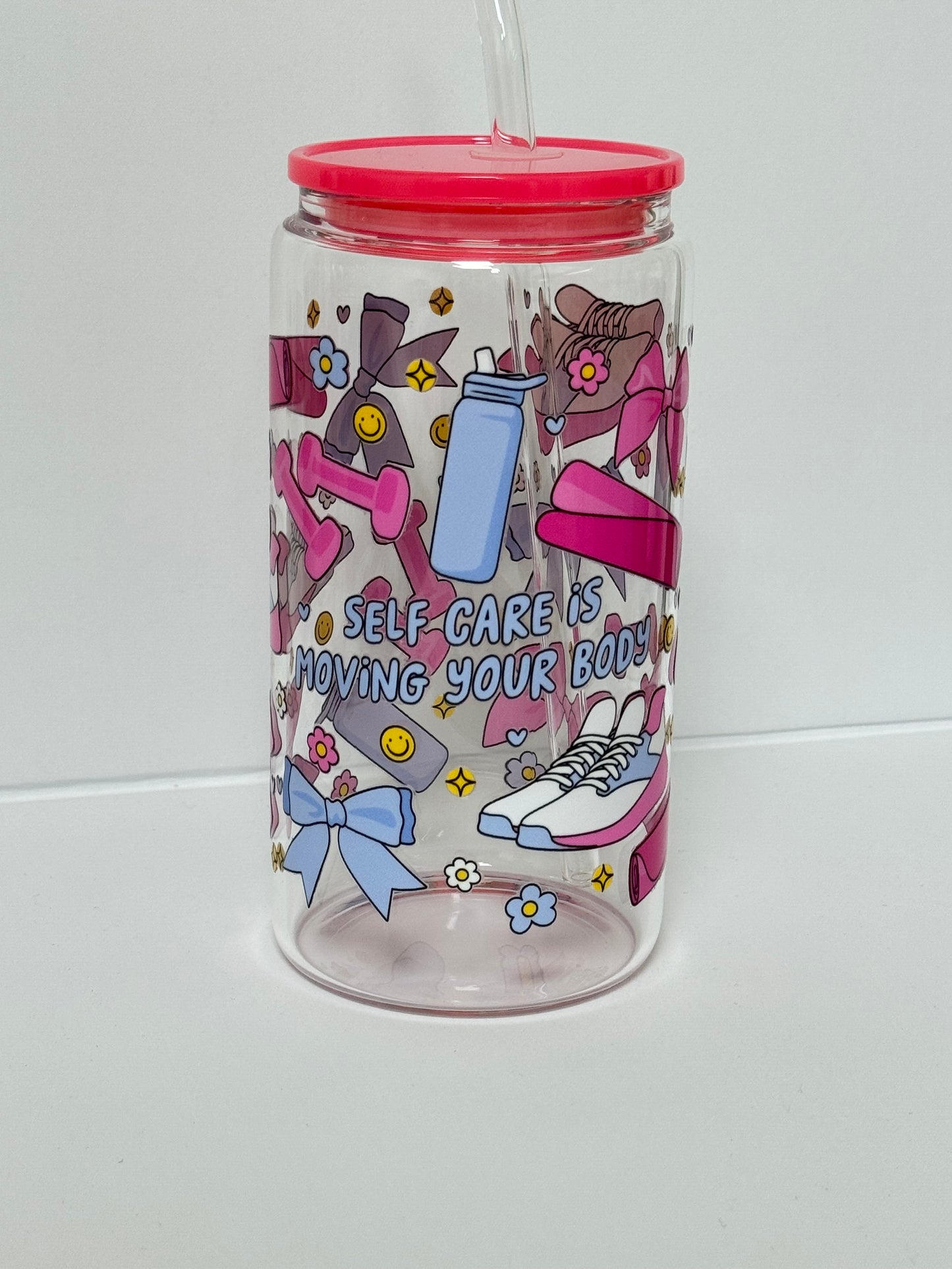 Self care-glass cup 16oz