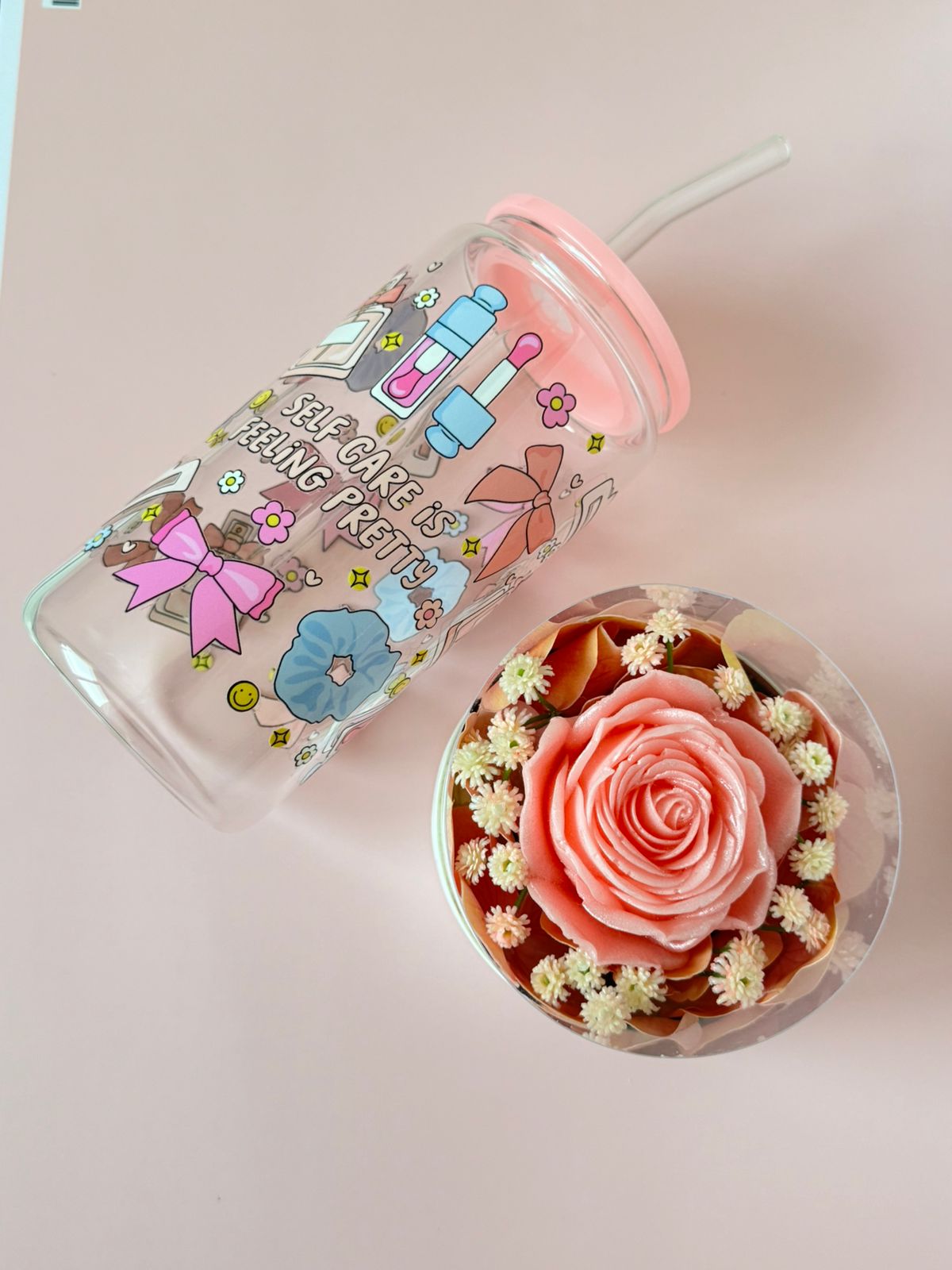 Self Care-Glass cup 16oz