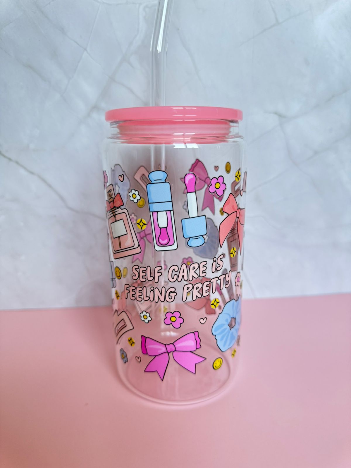Self Care-Glass cup 16oz